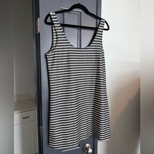 Madewell Striped Navy and White Tank Dress